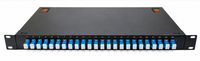 Panel de Conexiones de Fibra Óptica de 1U y 12 Puertos, Caja de Distribución para Montaje en Rack de 19 Pulgadas, Directo de Fábrica