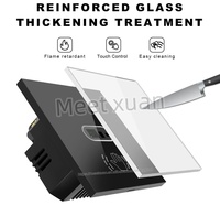 Interrupteur de mouvement infrarouge intelligent Tuya WIFI BLE pour panneau en verre, commande tactile, taille 86x86, contrôle intelligent de l'éclairage, compatible Google Assistant