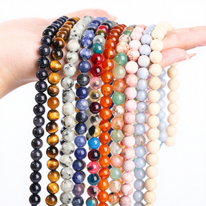 Perline Sciolte in Calcedonio Naturale Multicolore da 4, 6, 8, 10 mm, Collezione di Pietre Naturali Assortite per <span class=keywords><strong>Gioielli</strong></span> Fai da Te - Vendita all'Ingrosso - Product Image 1