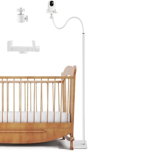 Support de sol réglable en hauteur pour moniteur bébé à col de cygne, compatible avec les supports Flex Stand VTech Owlet Momcozy Motorola <span class=keywords><strong>Babysense</strong></span> - Product Image 1