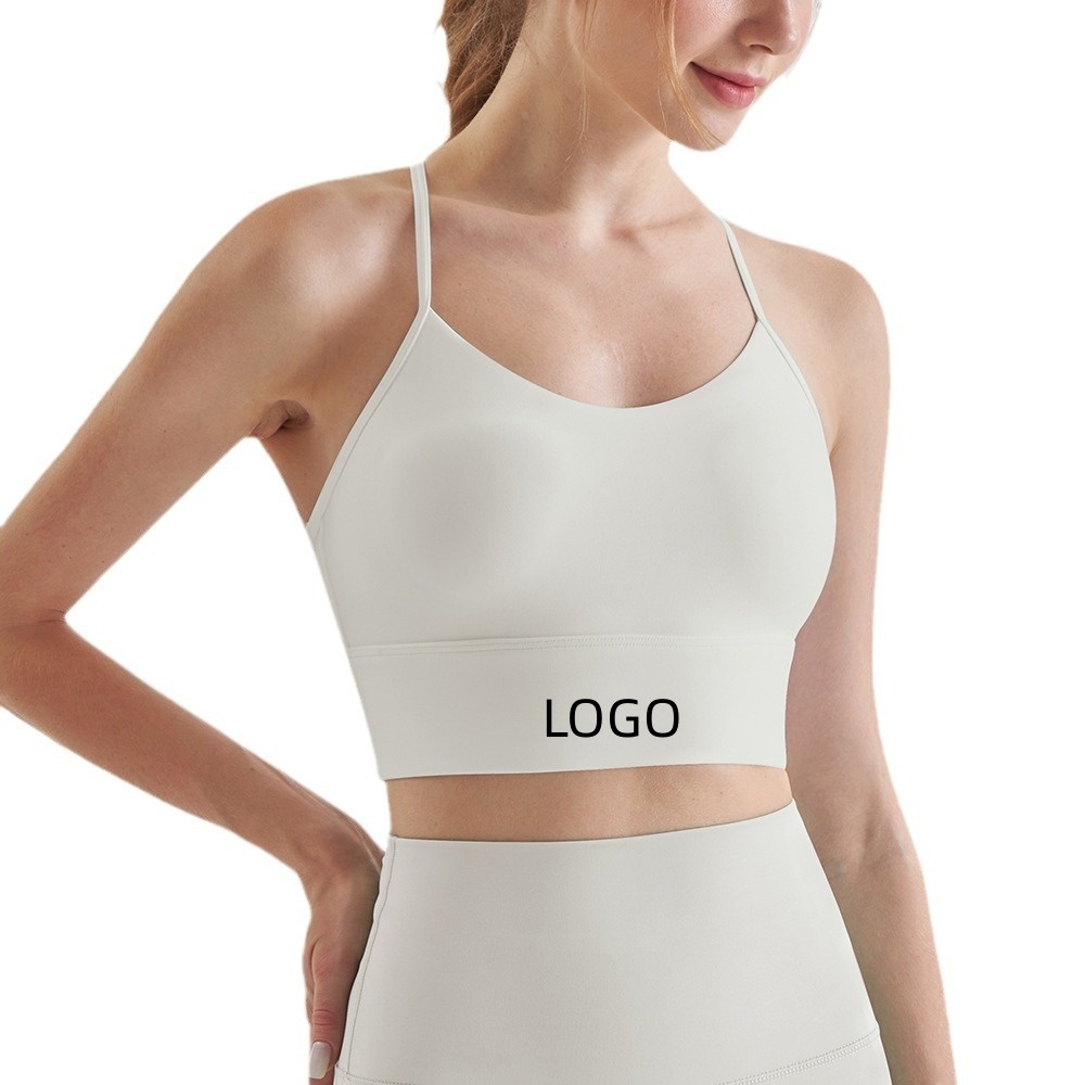 Fast Customaztion Sports Yoga Bra for Women Thin Shoulder Strap Sports Underwear Lightweight Yoga Vest