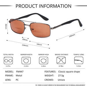 2024遠近両用老眼鏡拡大鏡金属フレーム航空遠近両用老眼鏡 - Product Image 5