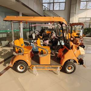 Voiture de tourisme électrique vintage fabriquée en Chine avec batterie au plomb-acide, phares à LED, plus de 8 places pour les parcs à thème et les aéroports - Product Image 4