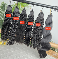 Tresses sans nœuds Miracle en cheveux humains, pré-séparées, bouclées birmanes, extensions de cheveux humains au crochet 100% naturels et bruts