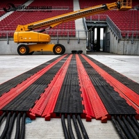 Rampes de câbles en caoutchouc jaunes/rouges portables Foresight, rampe de vitesse avec capacité de 20T-25T à vendre