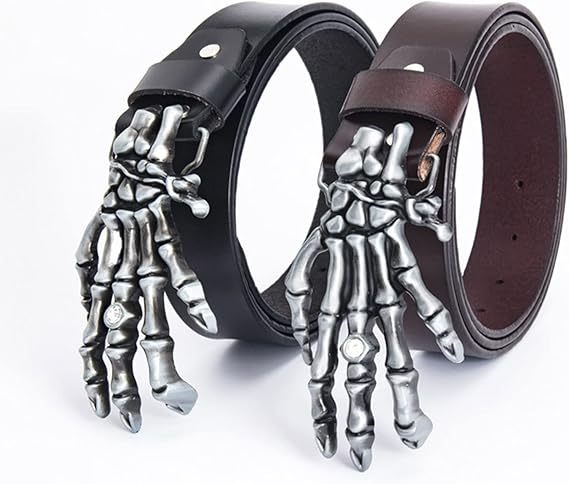 Men s White Studded Western Leather