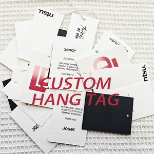 Etiquetas Colgantes de Papel Personalizadas de Lujo para Ropa, con Logotipo de Marca y Precio - Product Image 1