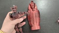 Figurines décoratives de pharaon égyptien imprimées en 3D Statues de Sphinx en pyramide de momie Joints articulés populaires en plastique durable