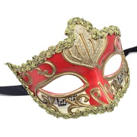 Haut de gamme fait à la main petite beauté Venise balle masque épaissi mascarade masque usine en gros en plastique