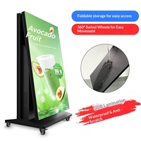 Écran d'affichage LED vertical couleur pleine P2.5 SMD pour intérieur, 640 mm x 1920 mm, kiosque publicitaire numérique, prise en charge du texte par CMS basé sur le cloud