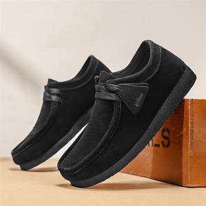 Scarpe da Uomo Casual in Microfibra Effetto Ghiaccio con Punta Tonda e Suola Morbida, Chiusura con Lacci, Modello Pea, Popolari su Internet, Collezione Primavera Estate 2026 - Product Image 4