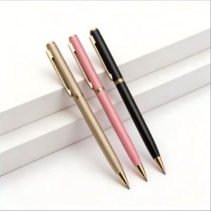 Promote Luxury Metal Ballpoint Pen Wholesale High Quality Slim Signature Pen with Custom logo Suitable for Corporate Event Gifts - Product Image 3