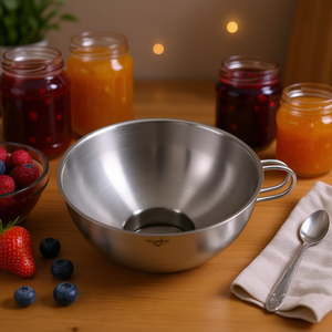 Entonnoir en acier inoxydable Kochenprofi avec poignée pour la fabrication de confiture, lavage à la main uniquement - Product Image 3