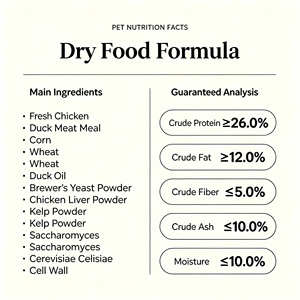 Nourriture sèche pour chiens naturelle sans céréales, riche en protéines, best-seller, pour toutes les races, paquet de 10 kg, favorisant la croissance musculaire, la santé de la peau et du pelage - Product Image 2