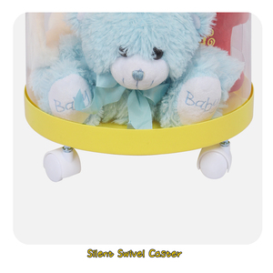<span class=keywords><strong>Tour</strong></span> de <span class=keywords><strong>rangement</strong></span> pour jouets empilable moderne rose alpaga sans BPA avec <span class=keywords><strong>roulettes</strong></span>, idéale pour la chambre d'enfant et le salon, organisation de la maison - Product Image 6