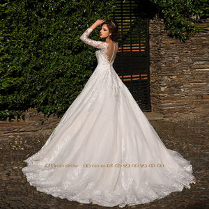 Nouvelle <span class=keywords><strong>robe</strong></span> <span class=keywords><strong>de</strong></span> <span class=keywords><strong>mariée</strong></span> spéciale 2023 avec <span class=keywords><strong>jupon</strong></span>, robes <span class=keywords><strong>de</strong></span> <span class=keywords><strong>mariée</strong></span> avec appliques sur toute la surface, manches longues, robes <span class=keywords><strong>de</strong></span> <span class=keywords><strong>mariée</strong></span> <span class=keywords><strong>princesse</strong></span>, vestidos novia - Product Image 2