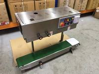 Máquina de sellado de codificación de tinta sólida Vertical Industrial, sellador de banda de bolsas de plástico de gran tamaño para alimentos secos, con impresión de código