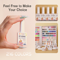 2024 R.S. Nail Factory Créez Votre Propre Marque Gel UV 3 Étapes 216 Couleurs Vernis à Ongles Allemagne Sans HEMA 15ml Gel Couleur Pure Nail Art