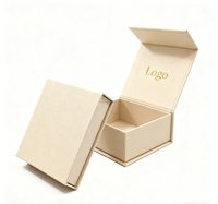 Boîte de parfum cosmétique magnétique de luxe avec logo personnalisé, finition mate, emballage en carton, boîte à couvercle non pliable