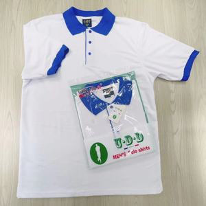 Polo à manches courtes T-<span class=keywords><strong>shirt</strong></span> couleur unie T-<span class=keywords><strong>shirt</strong></span> 700g # Polyester Golf Sport Chemise à manches courtes Hommes Polo T-<span class=keywords><strong>shirt</strong></span> Mode Hommes - Product Image 3