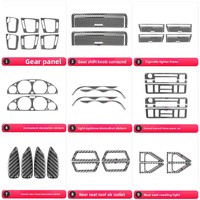 Nouvel autocollant décoratif de modification intérieure en fibre de carbone véritable pour BMW Série 3 E46 1998-2005, pour le cache de levier de vitesse et les pièces de cadre latéral