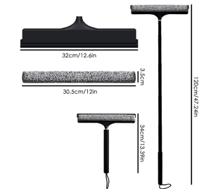 <span class=keywords><strong>Panno</strong></span> in Microfibra Personalizzabile per Pulizia Finestre con Materiale in Gomma, Tergicristallo e Raschietto in Plastica - Product Image 6