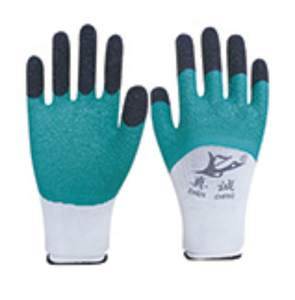 Linyi, venta directa de fábrica, nuevo invierno, cálido, Venta caliente, máquina de punto, sin costuras, doble inmersión, acabado arenoso, guantes de trabajo recubiertos de látex - Product Image 6