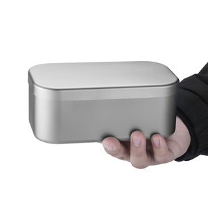 Fiambrera <span class=keywords><strong>Rectangular</strong></span> de titanio sin BPA de alta calidad, contenedor de almacenamiento de alimentos calentable para acampar, senderismo, Viajes - Product Image 5