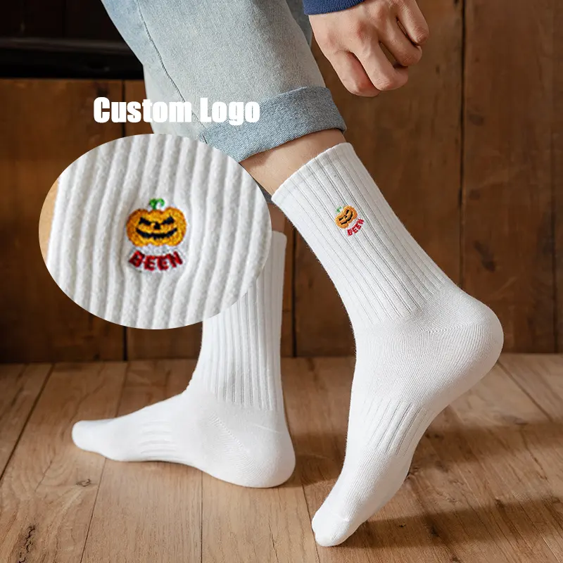 Socks Manufacturer Custom Embroidered Logo High Quality Cotton Custom Men Socks