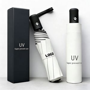 Paraguas Plegable Promocional para Regalo Empresarial, Sombrilla Automática de Viaje con Protección Solar UV, Paraguas Personalizados con Logotipo para la Lluvia - Product Image 1