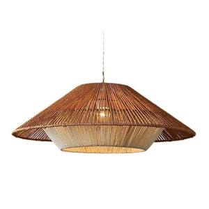 ZG estilo japonés Simple Ratt luces colgantes creativo tejido cuerda de cáñamo araña para comedor/sala de estar o sala de té - Product Image 1