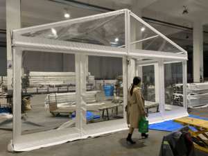 Китайский производитель, ПВХ прозрачный тент для свадебных мероприятий, настенный стальной каркас диаметром 6 м - Product Image 5