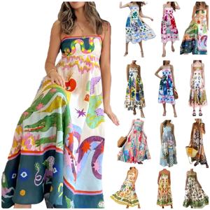 Abito con stampa retrò di seconda mano a basso prezzo all'ingrosso alla moda, nuovo stile, Mix-and-match, molto richiesto e <span class=keywords><strong>ora</strong></span> disponibile - Product Image 2