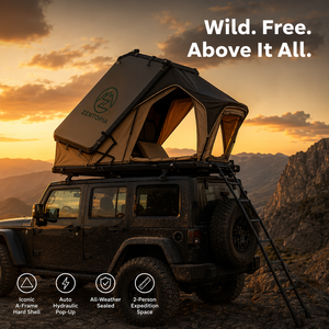 <span class=keywords><strong>Tente</strong></span> <span class=keywords><strong>de</strong></span> toit rigide Zentopia Pop pour 2 personnes, quatre saisons, en aluminium alvéolé, imperméable, installation rapide, échelle pour SUV 4x4 tout-terrain - Product Image 5
