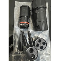 Conector redondo SUN2000, conector circular impermeable macho recto de 8 pines, inversor solar RS485 de 24 ~ 16AWG, 14210053-002,