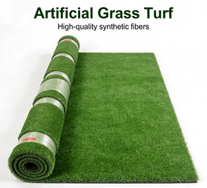 Patio Decor Artificial Turf 10mm Eco-Friendly Indoor/Outdoor Waterproof High Density Fireproof Anti-Slip for Backyard & Garden - Product Image 2