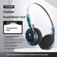 Casque de jeu sans fil 5.4 pliable avec suppression active du bruit (ANC), son stéréo, design Mecha, longue autonomie, design exclusif