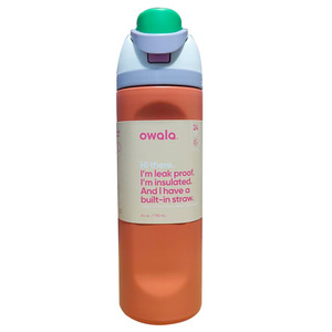 Botella de Agua Owala de Acero Inoxidable con Aislamiento al Vacío, 24oz/32oz, a Prueba de Fugas, Libre de BPA, para Oficina, Viajes y Uso Diario - Product Image 1