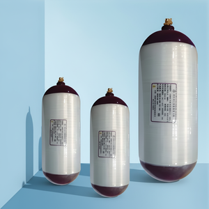 Bouteille de gaz naturel comprimé (GNC) de type CNG2 en fibre de carbone pour voiture/SUV, capacité de 406-90 <span class=keywords><strong>litres</strong></span>, en bon état, d'<span class=keywords><strong>occasion</strong></span> - Product Image 2
