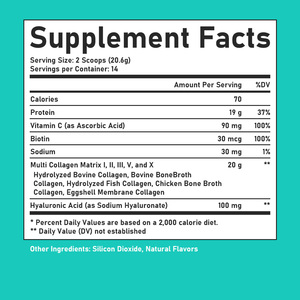 High Grade Hyaluronic Acid Supplement Promote Healthy Hair Skin Nails Bovine Fish Chicken Collagen Powder Drink - Product Image 2