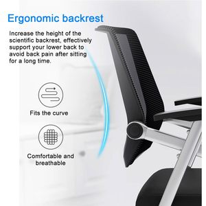 Hội nghị ghế với bảng Arms vải <span class=keywords><strong>Stackable</strong></span> ghế có thể gập lại đào tạo ghế với văn bản pad cho cuộc họp silla de formacion - Product Image 2