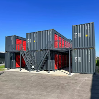 FOREMOST Units de stockage modulaires modernes pour entreprises, conteneurs de stockage mobiles en acier préfabriqué 40HC
