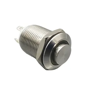 Chống Phá Hoại 12Mm Thiết Lập Lại Khẩn Cấp Power Light Push Button Chuyển