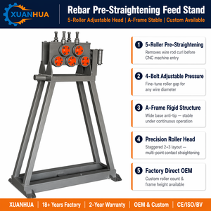 XUANHUA Soporte de Alimentación Multirrodillo para Pre-enderezamiento de Varillas y Alambre, para Máquina Enderezadora - Product Image 1