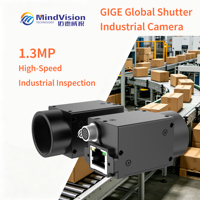 Cámara de escaneo de área GigE a color MindVision MV-GE131GC de 1.3MP, 72.25fps, obturador global, exposición de píxeles para aplicaciones industriales de alta velocidad