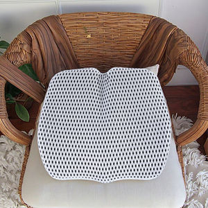 Bantalan jok isi busa memori dengan penutup 100% poliester yang dapat dicuci dan dilepas untuk penopang bokong - Product Image 3