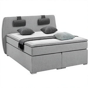 Lit à <span class=keywords><strong>sommier</strong></span> européen de luxe 3-en-1 (base/matelas/métal) – Personnalisable, OEM, Fournisseur en gros unique pour les détaillants de meubles - Product Image 1