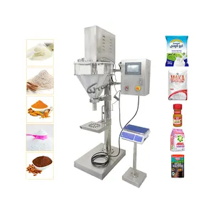 Semi Automatic Coffee Flour Milk Powder Fill Machinery Supplier Powder Small Pellet Auger Screw Powder Filling Machine