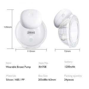 Meilleure vente Intelligent automatique sans Bpa <span class=keywords><strong>allaitement</strong></span> de haute qualité 180ml Super capacité sans fil tire-lait électrique - Product Image 6