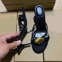 Sandales à talons hauts à bout ouvert avec rehausseur de hauteur intégré, à bouton circulaire et lanières croisées, sexy, pour l'extérieur, printemps, été, automne, hiver